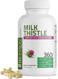Bronson Milk Thistle Silymarin Marianum &amp Dandelion Extract Liver Health Support Antioxidant Support Detox 360 Capsules