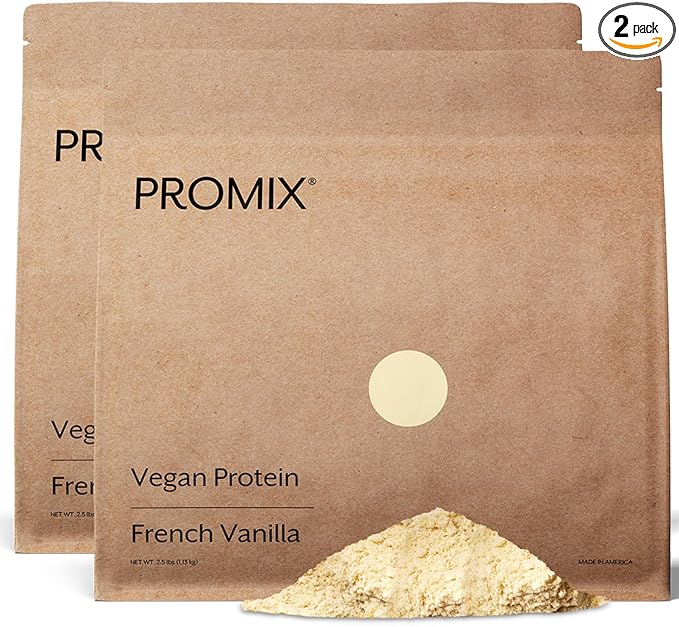 ProMix Nutrition Vegan Protein Powder 25g Plant Based Canadian Yellow Pea Protein Vitamin B12 BCAAs - Vanilla - 5lb Bulk