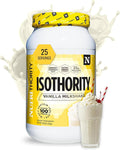 Nutrithority - Isothority Isolated Whey Protein Powder with Ultra-Absorbable Protein and BCAAs to Build Muscle and Accelerate Recovery Keto Friendly Low Carbs Gluten Free (Vanilla Milkshake)