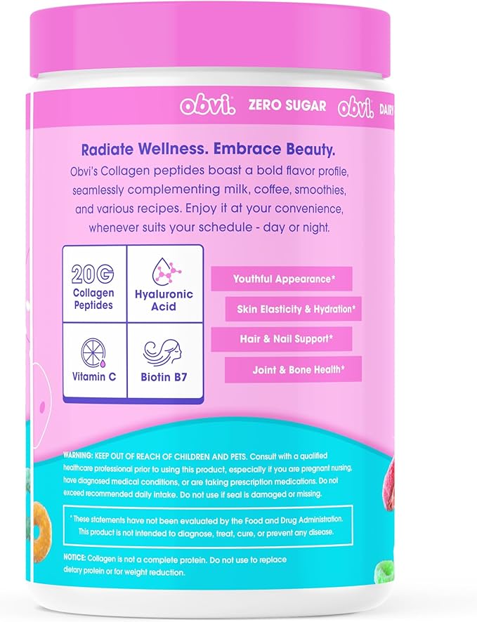 Obvi Collagen Peptides - Fruity Cereal