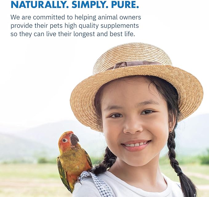 Avian Milk Thistle + Dandelion Root Dietary Supplement for Parrots All-Natural Liver Formula (120 Servings)