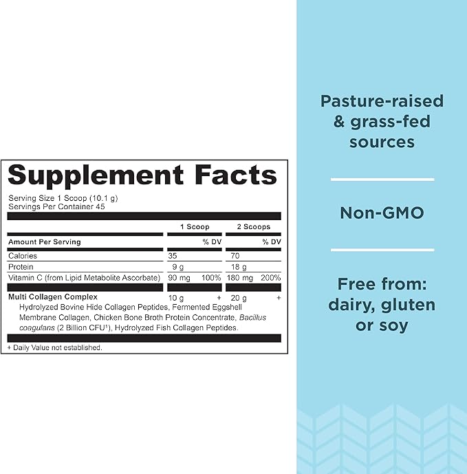 Ancient Nutrition SBO Ultimate Probiotics Capsules 60 Count + Multi Collagen Protein Powder Unflavored 45 Servings