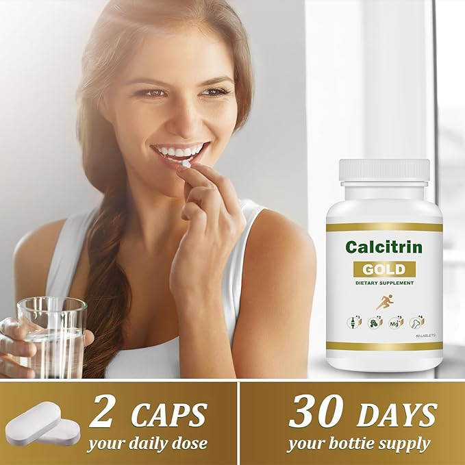 MXZ Calcitrin Gold Dietary Supplement Mobility Reinforcement 60 Tablets (1PC)