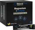 Magnesium Powder Drink Mix - Lemon/Lime - Natural Flow 4X Magnesium Glycinate Taurate Malate Orotate Supplement Calm Sleep and Cramp Support Blend No Mag Citrate or Oxide 30 Packs (Drink Mix)