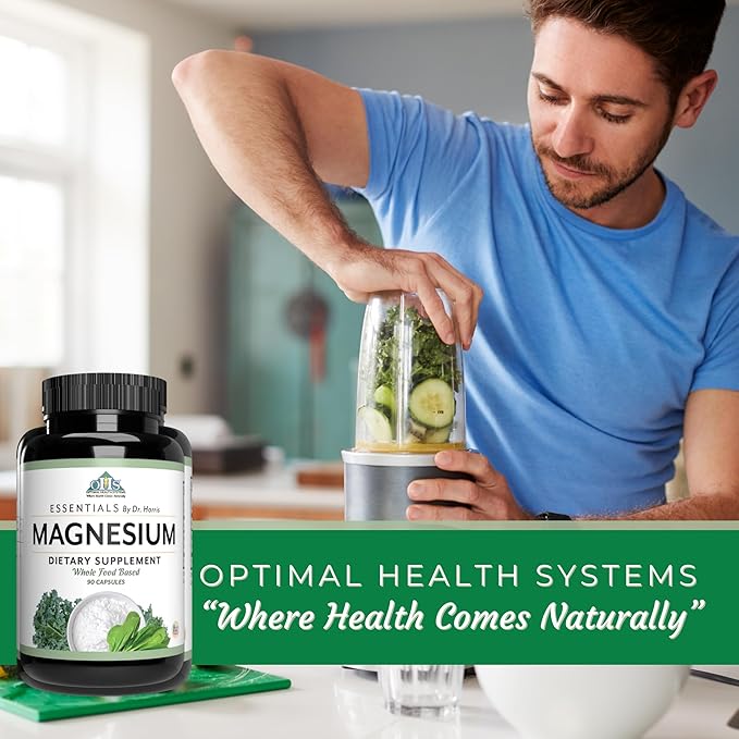 Optimal Health Systems Magnesium | Patented Magnesium Glycinate 432 mg | Supports Muscle Function | Heart Health Support Blend | 90 Capsules