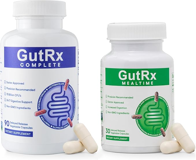 Complete Probiotic Prebiotic Postbiotic GLP-1 Alternative with Akkermansia &amp Christensenella + Mealtime Digestive Enzymes Lactase Lipase &amp Bromelain for FODMAP Carb Fat &amp Protein Bre