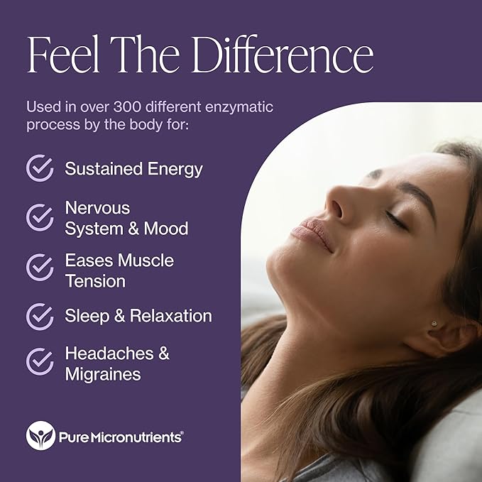 Mood Energy &amp Muscle Bundle - Pure Magnesium Glycinate &amp Iron Plus Supplement - Boost Energy Sleep Immunity &amp Muscle Support Pure Micronutrients