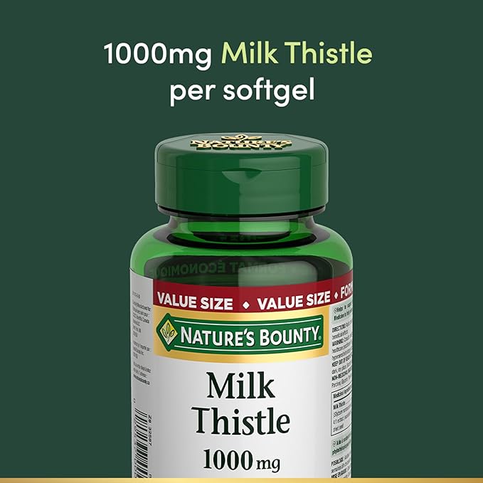 Nature's Bounty Milk Thistle Value Size 200 Softgels