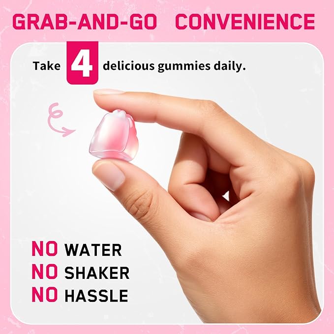 Creatine for Women 5000mg Creatina Monohidratada Gummies with Collagen &amp BCAAs for Muscle Recovery Energy &amp Skin Chewable Post-Workout Supplement Sugar-Free No Bloating 4 Gummies Per Day