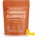 Savanna Skin Tanning Gummies Astaxanthin Beta Carotene &amp Lycopene Blend with Vitamins C &amp E Radiant Healthy Skin Sour Watermelon Flavor Vegan &amp Sugar-Free 60 Count