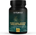 AMBROSIAL Curcumin with Piperine (Black Pepper) &amp Ginger | (Pack of 1-60 Capsules)