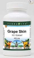 Grape Skin 10:1-450 mg (100 Capsules ZIN: 520347) - 3 Pack