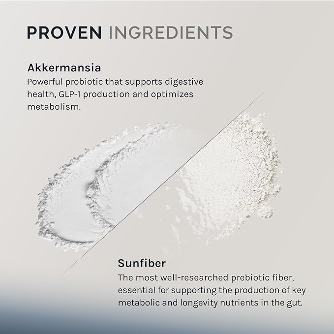 InfiniWell Akkermansia Probiotic for Digestive Health - Support Healthy Longevity Immunity &amp A Balanced Gut Microbiome with Akkermansia Muciniphila Probiotics (60 Capsules)