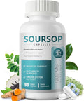 Soursop Graviola Capsules 11 in 1 Soursop Supplement for Gut Health Immune System Antioxidant Support Herb Daily Supplements with Moringa Black Seed TurmericVegan Non-GMO 90 Capsules