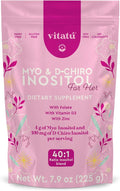 | Myo Inositol (4g) &amp D-Chiro Inositol (1g) Ideal Mix 40:1 | Duration 45 Days | with Folic Acid + Vitamin D3 + Zinc Powdered Dietary Supplement for Women (225 g)