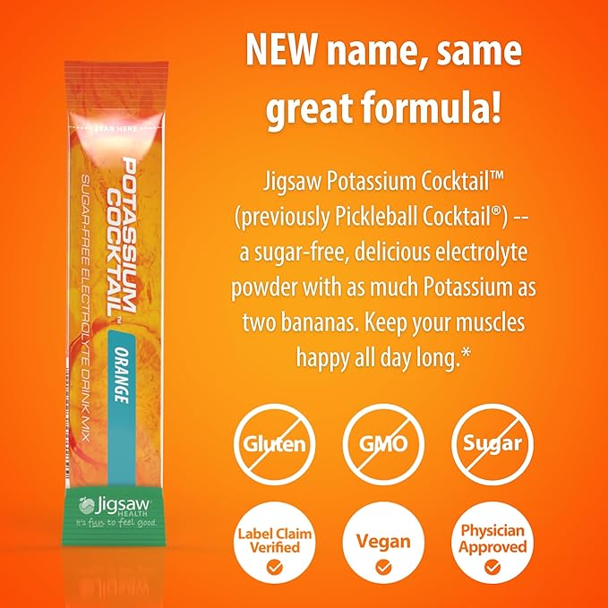 Jigsaw Health Bundle | MagSRT 240 Tablets and Potassium Cocktail (Orange) 60 Servings (Packets)