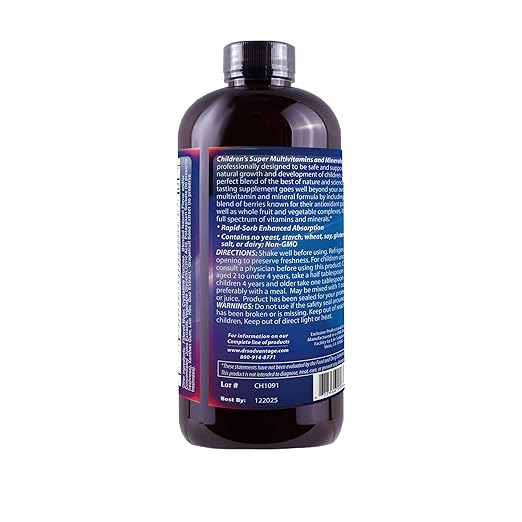 Dr's Advantage DA862 Liquid Children's Multivitamin and Minerals 16 oz.