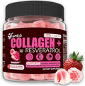 Multi Collagen Gummies Hydrolyzed Type I II III V X Plus Resveratrol Hyaluronic Acid &amp Biotin Gummies for Hair Skin and Nails Vitamins | Multi Collagen Peptides | Sugar Free