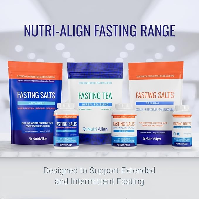 Nutri-Align Fasting Salts Fasting Electrolytes 120 Capsules | Pure Electrolyte Capsules for Extended and Intermittent Fasting | Sodium Potassium Magnesium Electrolytes | Sugar Free &amp Filler Free