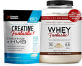 Whey Protein Powder Unflavored 5lb + German Creatine + HMB – 30g Grass-Fed Protein + 5g Creapure Micronized Creatine – myHMB Non-GMO Clean Unflavored – Bundle