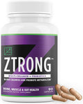 Dr. Zisman ZTRONG Advanced Collagen Supplement – Hydrolyzed Collagen Types I &amp III 400 Billion CFU Probiotic Blend Supports Bone Health Joint Function Metabolic Efficiency – 90 Capsules