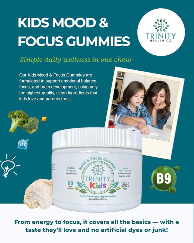 Trinity Kids Children's Mood and Focus Gummies