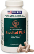 Supplement for Women | Ovarian Health Hormone Balance Fertility Ovulation | 40:1 Myo-Inositol D-Chiro &amp 12 Ingredients | Developed by Medical Doctor | 180 Capsules