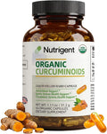 USDA Organic Turmeric Curcumin Supplement Turmeric Extract with Curcuminoids 300 mg Liquid Organic Capsules Antioxidant Bone &amp Joint Support No-Gluten 60 Count