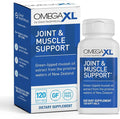 OmegaXL Joint Support Supplement - Natural Muscle Support Green Lipped Mussel Oil Soft Gel Pills Drug-Free 120 Count