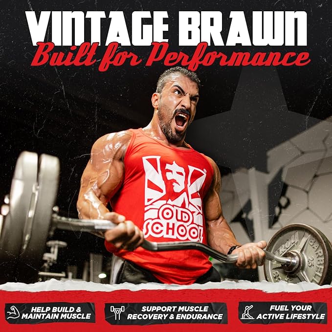 Old School Labs Protein Powder Isolate Sourced from Egg Milk&amp Beef - Made for Men &amp Women for Building Muscle &amp Post-Workout Recovery - Zero Sugar Vanilla Milkshake Flavor - 30 Servings