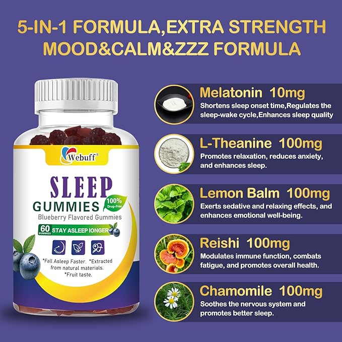 Melatonin Gummies 5mg - Sugar Free Non-Groggy Morning melatonin 5mg Gummies for Adults melatonin Gummies 5mg 60 Count (60 Count (Pack of 2))