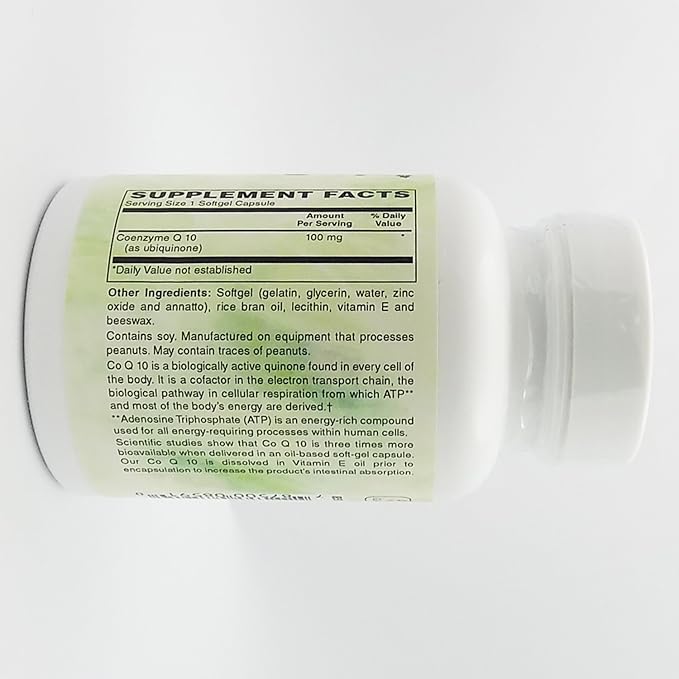 Holly Hill Health Foods CoEnzyme Q10 100 MG 30 Softgels