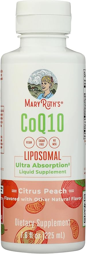 MaryRuth Organics Liquid Vitamin | Coenzyme Q10 Heart Health for Mitochondrial Support and Immune System | Vegan Non-GMO | 7.6 Fl Oz | 45 Servings