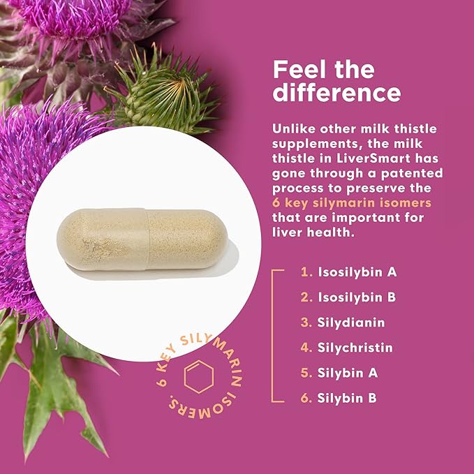 Naturenetics Milk Thistle Liver Cleanse &amp Support Supplement 60 Capsules - 80% Silymarin Extract with Artichoke &amp Dandelion Supports Liver Enzymes Energy &amp Digestion - Vegan Gluten-Fr