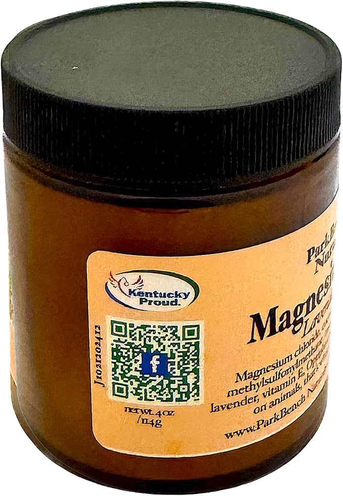Magnesium Butter with Lavender and Copaiba 4 oz Glass Jar of Topical Magnesium