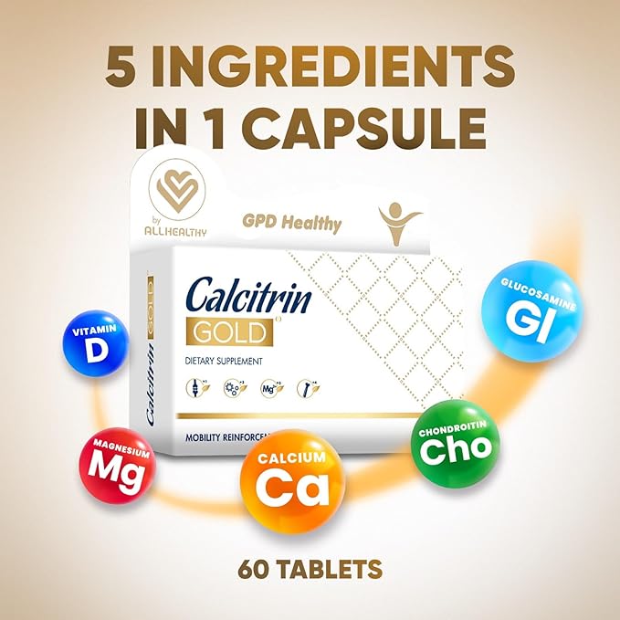 Calcitrin Gold Dietary Supplement Mobility Reinforcement 60 Tablets
