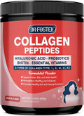 DRFOSTER Multi Collagen Peptides Powder with Probiotics - Type I II III V X Hydrolyzed Collagen Peptides with Multivitamins Hyaluronic Acid &amp Biotin - Support Skin Hair Nail Joints &amp Gut 35