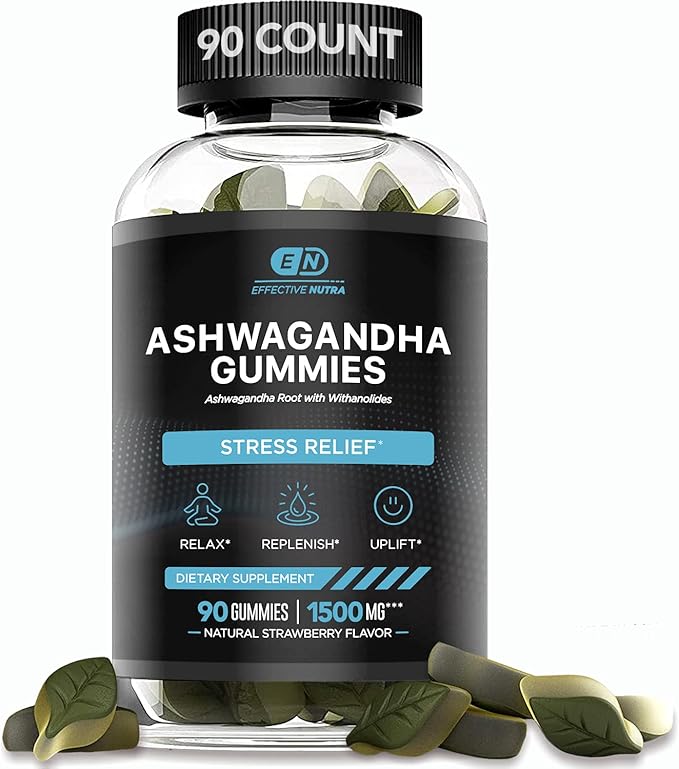 EFFECTIVE NUTRA Ashwagandha Gummies &amp Milk Thistle Gummies