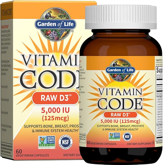 Garden of Life Probiotic Supplement with 216 Capsules and Vitamin D3 with 60 Capsules