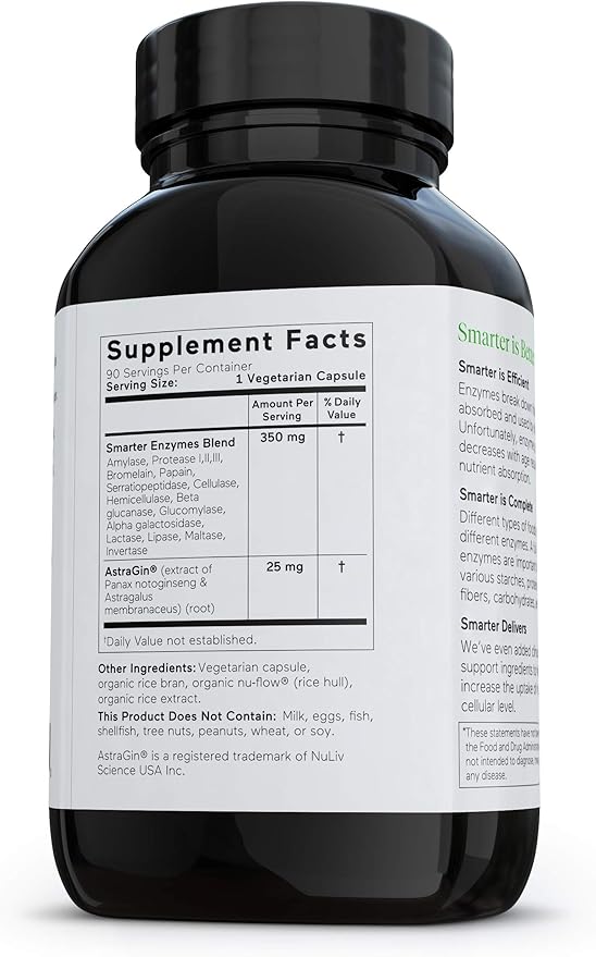 SMARTERNUTRITION Curcumin + Enzymes