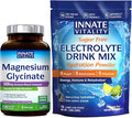Innate Vitality Electrolytes Powder + Magnesium Glycinate Bundle High Absorption No Sugar Hydration &amp Exercise Support Value Pack Bundle &amp Save