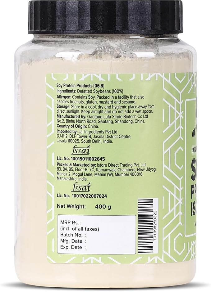 Soya/Soy Protein Isolate Powder 400G / 14.1Oz (Nutritional Dairy Free And Gluten Free)