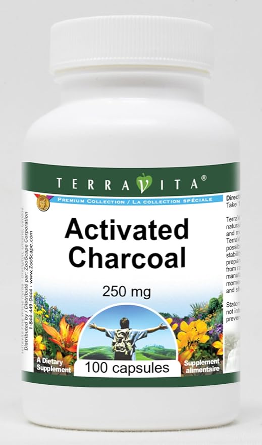 Activated Charcoal - 250 mg (100 Capsules ZIN: 513869)