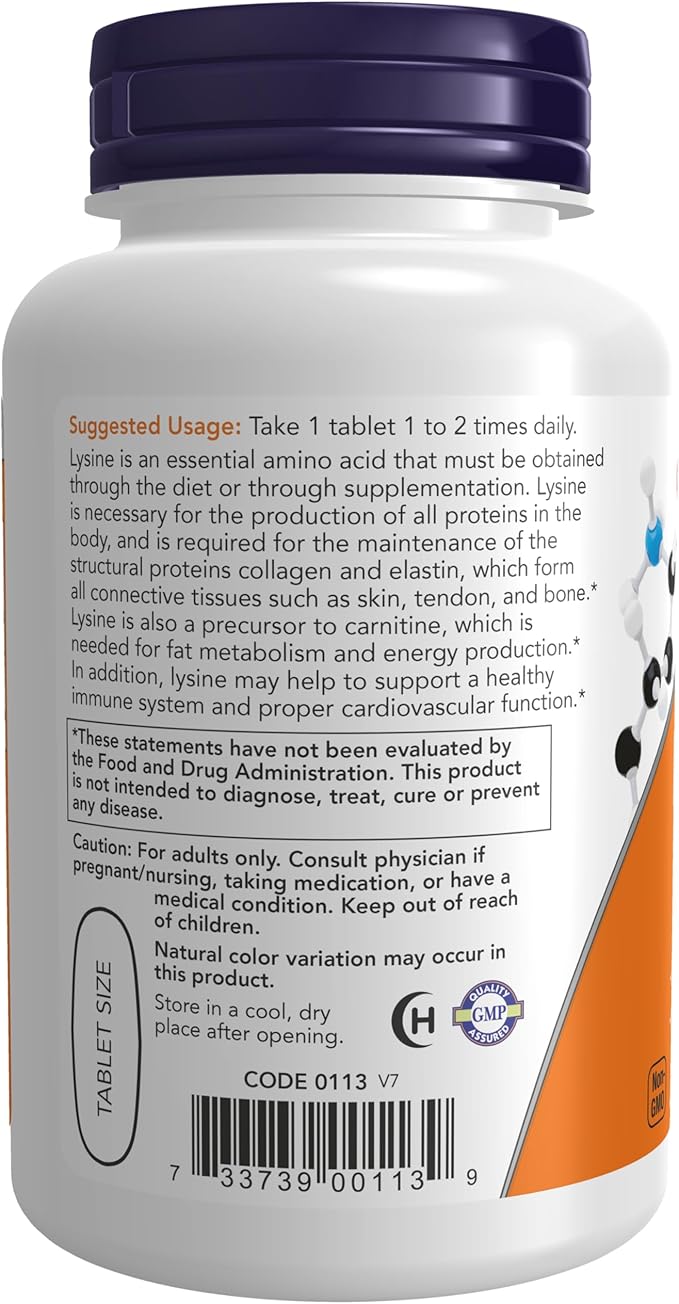 NOW Supplements Methyl Folate 1000 mcg Metabolically Active Folate* Co-Enzyme B Vitamin 90 Tablets &amp Supplements (L-Lysine Hydrochloride) 1000 mg Double Strength Amino Acid 100 Tablets