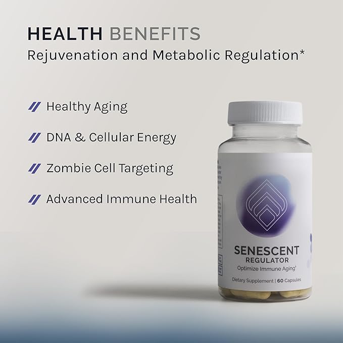 InfiniWell Senescent Regulator - Turmeric Curcumin Supplement with Resveratrol &amp Pterostilbene - Support Metabolic Health &amp Promote Healthy Youthful Cellular Function (60 Capsules)