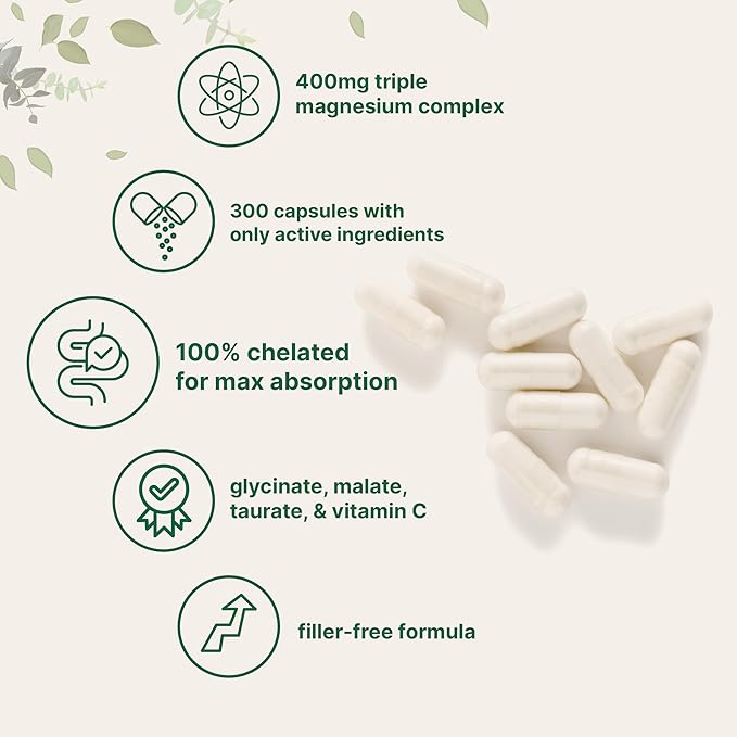 Micro Ingredients Vitamin D3 5000iu + K2 100mcg Softgels &amp Pure Triple Magnesium Complex 400mg Capsules | 2 Pack Bundle | Essential D &amp K Sunshine Vitamins | Glycinate Malate &amp Taurate