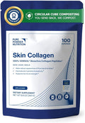 Skin Collagen with VERISOL Bioactive Collagen Peptides for Skin Hair &amp Nails | 100 Serves (No Flavor) | Powder