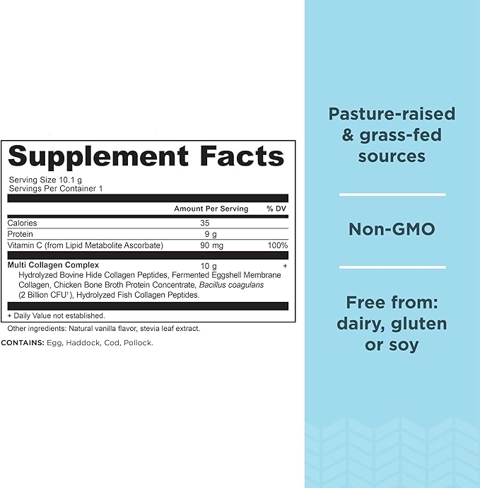 Ancient Nutrition Multi Collagen Protein Powder Unflavored 45 Servings + Multi Collagen Protein Powder Packets Unflavored 40 Packets