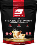 Granite Supplements The Meadows Whey Protein Isolate Protein Powder for Lean Muscle with 150 Calories 2g Fiber 1g Sugar (30 Servings) Cinnamon Cereal Flavor