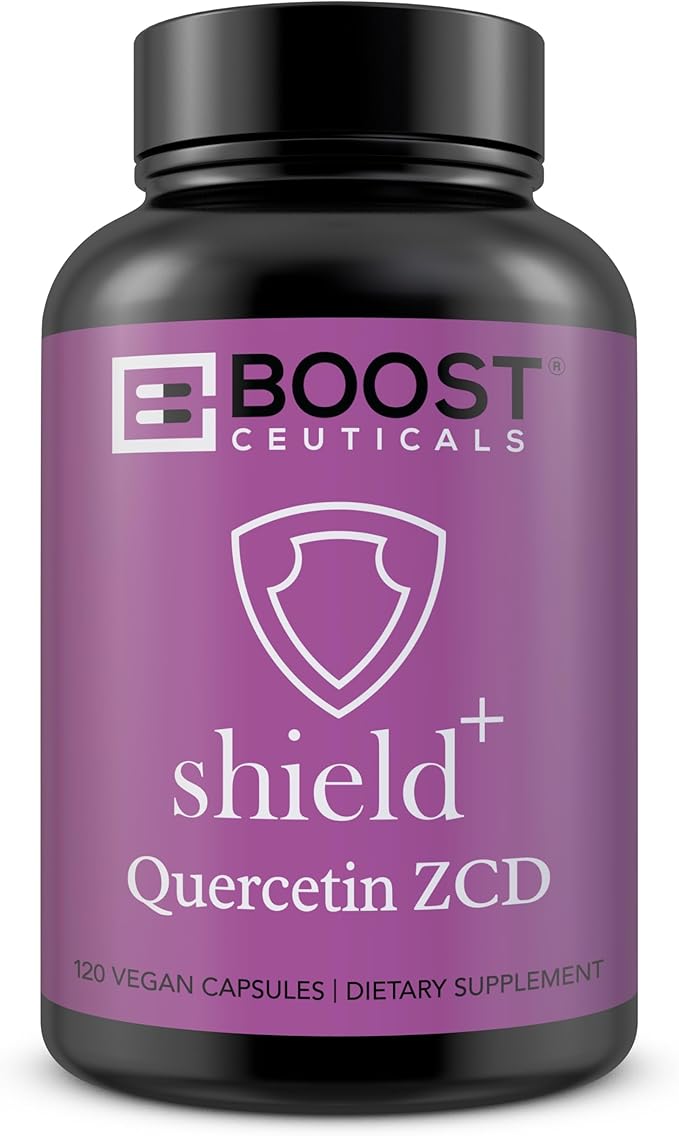 BoostCeuticals Quercetin Dihydrate 500mg Zinc Picolinate 50mg - Vitamin C 800mg D3 5000IU Histamine Support - High Dose Vegan Non GMO Immune Complex -120 Capsules 60 Servings